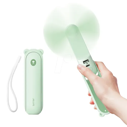 JSL F8-GREEN - JISULIFE F8 Mini Handventilator 3-in-1 grün