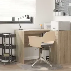 vidaXL Schreibtisch Sonoma Eiche - Kinderschreibtisch aus robustem Holzwerkstoff, ideal für kreative Räume mit viel Stauraum und modernem Design für optimale Produktivität.