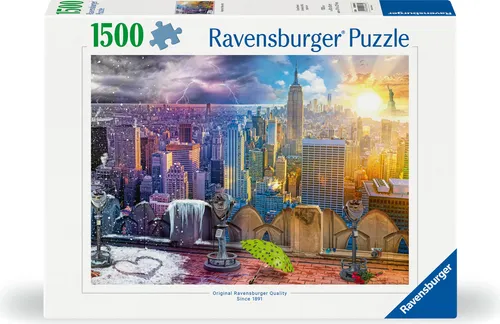 Ravensburger 12000698 Puzzle Stadt, 1500 Teile - Hochwertiges Puzzlespiel mit 1500 Teilen für Erwachsene. Erlebe die Faszination einer Stadtlandschaft und genieße stundenlangen Puzzlespaß in bester Qualität. Ideal für kreative Köpfe!