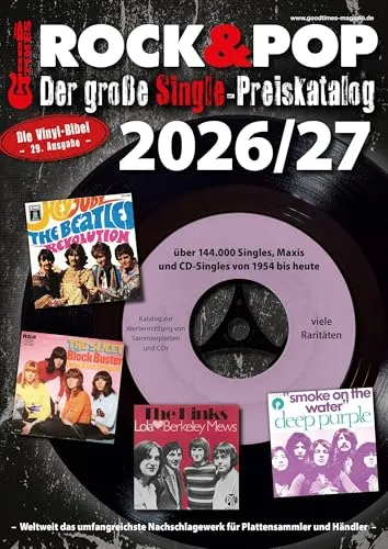 Der große Rock & Pop Single Preiskatalog 2026/27 - Lexika & Nachschlagewerke der Musik, umfassende Preisinformationen für Singles aus Rock & Pop der Jahre 2026/27