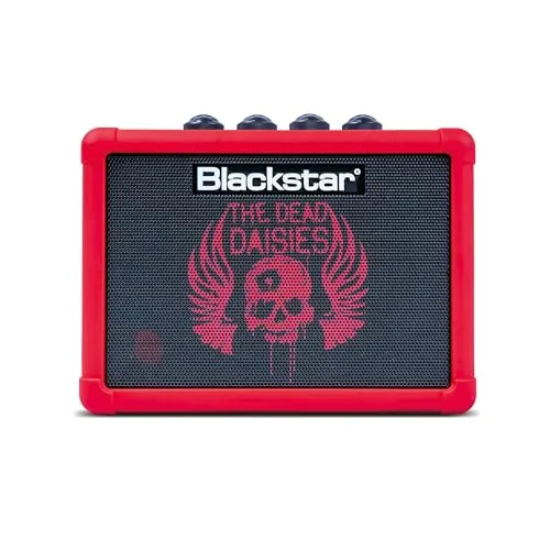 Blackstar Fly 3 Dead Daisies Edition - Tragbarer Mini-E-Gitarrenverstärker - Kopfhörerverstärker für E-Gitarren, kompakt und leicht mit Bluetooth, ideal für Musikliebhaber und Musiker unterwegs.
