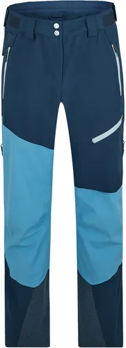 Ziener Tresa Lady Pants Freeride hale navy (365) 36 - Freeski Hosen für Damen, atmungsaktive und wasser- sowie winddichte Hose mit recycelten Materialien, ideal für Skifahren und Freeskiing, verbindet mit Jacke zu einem Einteiler für optimalen Schutz.