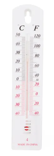 Thermometer Außen Innen Balkon Garten Zimmer Außenthermometer Analog weiß