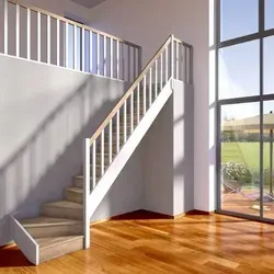 Dolle Raumspartreppe Paris – elegante 1⁄4 gewendelte Treppe in weiß von DOLLE