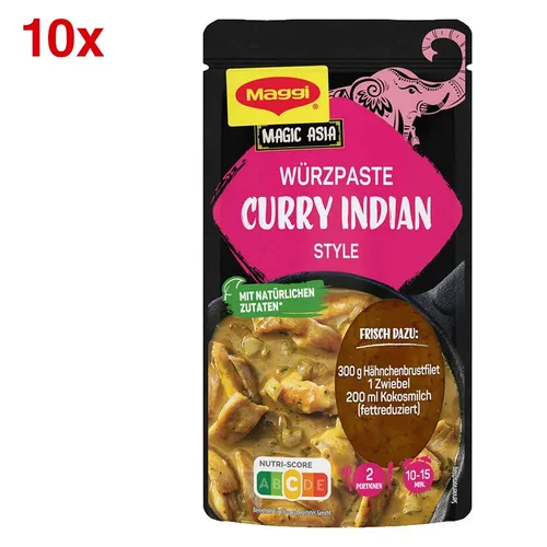 Maggi Food Travel Würzpaste Curry Indian Style 10er Pack von Maggi