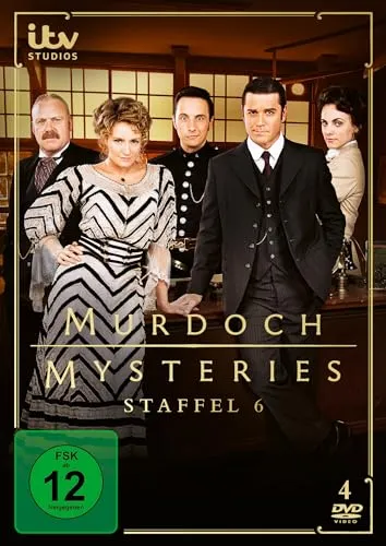 Murdoch Mysteries - Staffel 6 [4 DVDs] - Spannende Krimiserie auf 4 DVDs, freigegeben ab 12 Jahren, ideal für Fans von historischen Ermittlungen.