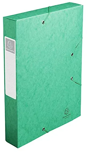 Exacompta 16003H Premium Sammelboxen 10er Pack - Farbige Dateiordner aus extra starkem Colorspan-Karton, ideal für DIN A4 Unterlagen. Mit 2 Gummizügen für sicheren Halt und FSC-zertifiziert.