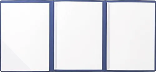 BRUNNEN 102013030 Angebotsmappe (Präsentationsmappe, Strukturkarton mit feinen Linien, A4, 320 x 2), blau