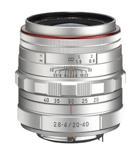 Pentax DA 20-40mm f/2,8-4,0 HD DC WR - Objektiv mit 20-40 mm Brennweite, staub- und wetterfest, ideal für kreative Fotografie mit schönem Bokeh-Effekt und schneller Fokussierung.