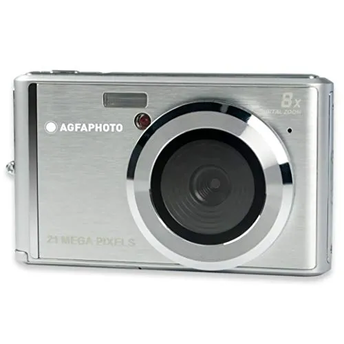AGFA Photo Digitalkamera DC5200 - 21 Megapixel CMOS-Sensor, 8x Digitalzoom und HD Videoauflösung, kompakt und leistungsstark für brillante Fotos