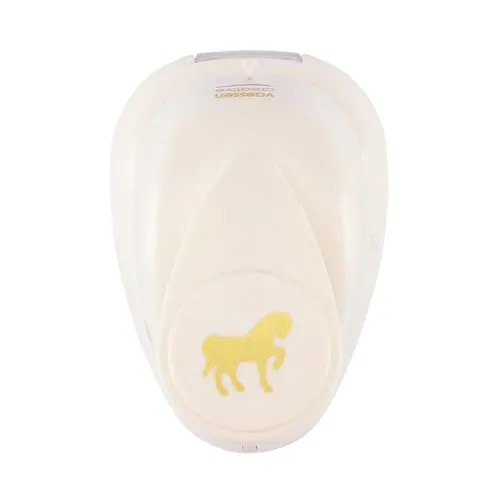 Vaessen Creative Motivstanzer, Small Stanzer Pferd Motivlocher Ausstanzung 1,5 cm Weit, Metall, 6.5 x 4.5 x 4.4 cm Lila