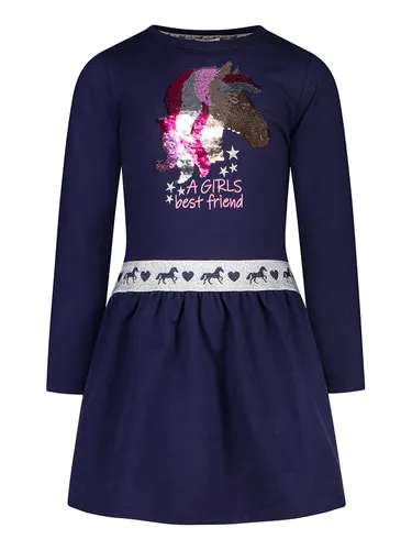 Salt and Pepper Kleid in Dunkelblau für Kinder, Größe 140 von SALT AND PEPPER