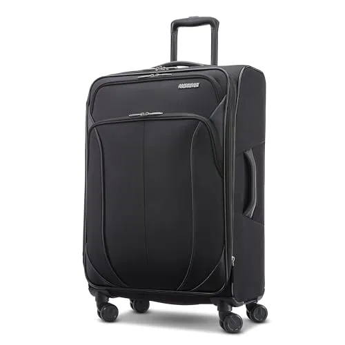 Produktbild American Tourister 4 Kix 2.0 Softside Erweiterbares Gepäck mit Spinnern, Schwarz, 24 Spinner, 4 Kix 2.0 Softside Erweiterbares Gepäck mit Spinnern