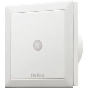 Helios MiniVent M1 100 P - Kleinraumventilator mit Präsenzmelder, extrem leise bei nur 25 dB(A) und energiesparend mit nur 5 Watt