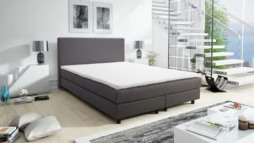 Boxspringbett Glenn II 140x200 mit Topper von Küchenpreisbombe