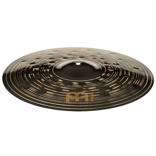 Meinl Cymbals Classics Custom Dark Crash 16 Zoll - Becken mit tiefem, kräftigem Metal-Sound und schnittigem Attack, ideal für laute Musikstile. Das Dunkle Finish und B12 Bronze sorgen für warmen Klang und explosive Power.