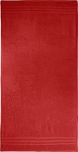 REDBEST Duschtuch New York rot Größe 70x140 cm - leichte, weiche Qualität, saugstark, sehr strapazierfähig, 100% Baumwolle
