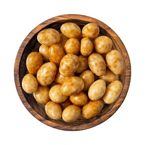 Bremer Gewürzhandel Mandel Cappuccino Marmor Schokis, Mandelkerne in weißer Schokolade mit Cappuccino Aroma, 150g