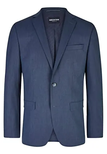 HECHTER PARIS 2-Knopf-Sakko in Blau, Größe 52 - Business- & Abendmode für Herren, zeitloses Design aus bequemem Material-Mix mit Schurwoll-Anteil für einen modernen Look.