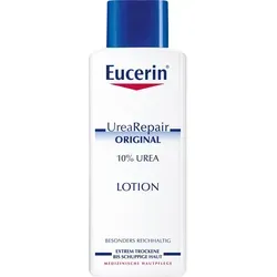 Eucerin Urearepair Original Lotion 10% 250 ML - Ganzkörperpflege mit 10% Urea, spendet intensiv Feuchtigkeit und beruhigt extrem trockene, juckende Haut. Ideal bei Neurodermitis und Psoriasis für geschmeidige Haut.