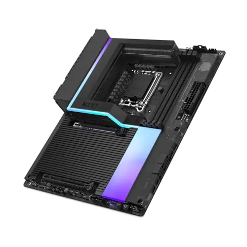 NZXT N9 Z890 - Intel Z890 LGA 1851 ATX Gaming-Mainboard für Core Ultra (Serie 2) - 20+1+1, DDR5, 5X M.2, PCIe 5.0, Wi-Fi 7, 5GbE, Thunderbolt 4 - RGB, Vollmetallabdeckung - Schwarz