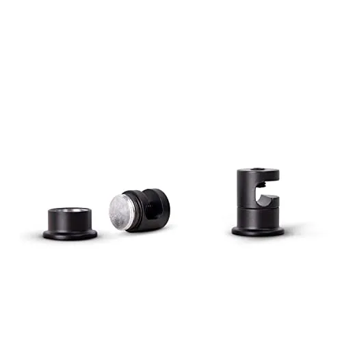 Paco Home Lampenaufhängung Deckenpin Pendelleuchte Decke Affenschaukel Kabelhalter Baldachin Deckenhaken Kabeldurchführung, Lampenart: Deckenhaken, Farbe:Schwarz 2er Set