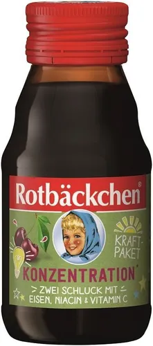 FRUIT SHOT MIT EISEN, VITAMIN UND NIACIN 60 ml - ROTBACKCHEN - Haltbare Lebensmittel, nährstoffreicher Fruit Shot mit Eisen, Vitamin und Niacin für einen gesunden Energieschub.