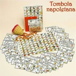 Tombola Napoletana Mit Ordnern Fratze Klassische Weihnachten Neujahr Spiel Zahl