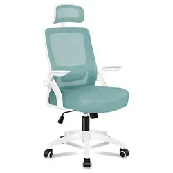 ALFORDSON Ergonomischer Büro-Schreibtischstuhl mit dynamischer Lordosenstütze, Blau - Ergonomischer Bürostuhl für Heimbüros mit atmungsaktivem Mesh-Gewebe, verstellbarer Kopfstütze und großzügiger Sitzpolsterung für höchsten Komfort während langer Arbeitstage.