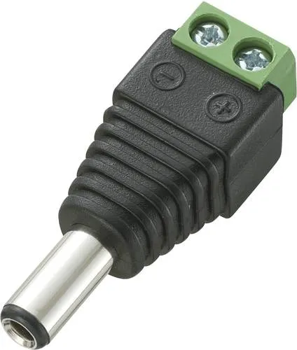 TRU Components DC-13M Niedervolt-Steckverbinder Stecker, gerade 5.5mm 2.5mm 1St.