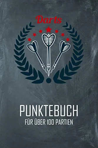 Darts Punktebuch für über 100 Partien: Dart Zähler Buch, Spieler Score Book für Training und Turnier, Cricket, Tactics, 301, 501, 701, mit Dart Outs