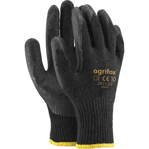 Arbeitshandschuhe 1 Paar Schutzhandschuhe Montagehandschuhe Latex  Gr. 10 NEU
