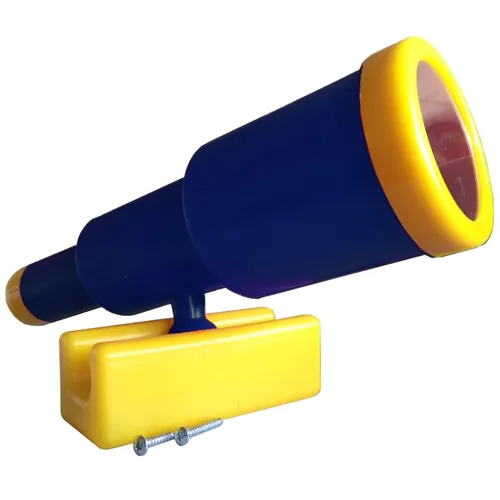 LoggyLand Teleskop Fernrohr Schwenkbar für Spielturm Spielhaus Spielbett blau