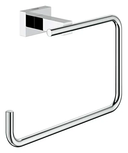 Grohe Essentials Cube Handtuchring 24 cm - Handtuchhalter & -stangen, hochwertige Grohe-Qualität mit verdeckter Befestigung für ein elegantes Design im Bad.