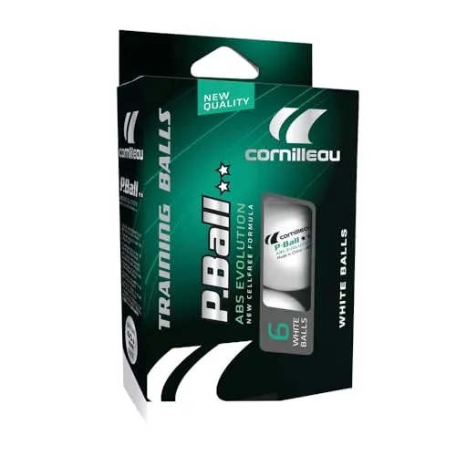 Cornilleau ITTF 2 Star Tischtennisbälle, weiß, One Size