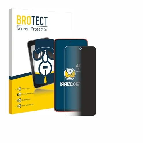 BROTECT Anti-Spy Blickschutzfolie für Motorola Edge 60 Neo Privacy Screen Protector [Displayschutz-Folie, Sichtschutz, Blaulichtfilter]