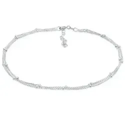 Elli Fußkette mit Kugeln aus 925 Silber in silber von Elli