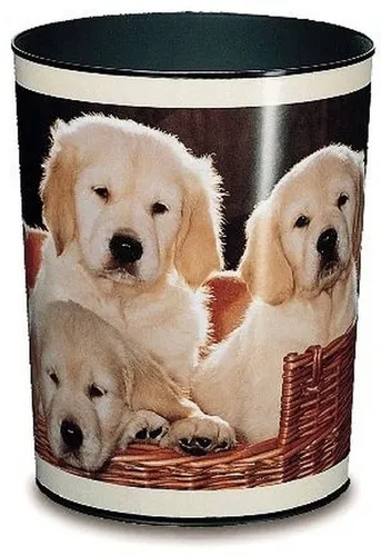 Läufer Papierkorb Papierkorb Motivposter 13 Liter Hunde von Läufer