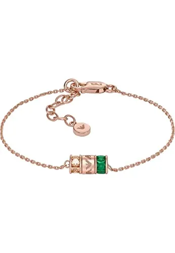Emporio Armani Jewelry EG3579221 Damenarmband - Armbänder für Damen, elegantes Rosé Gold Design aus 925 Sterling Silber für einen glamourösen Look.