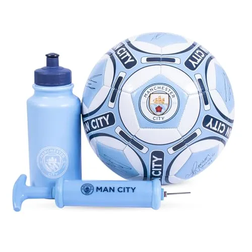 Hy-Pro Offiziell Lizenziertes Manchester City F.C. Signatur-Fußball-Geschenkset