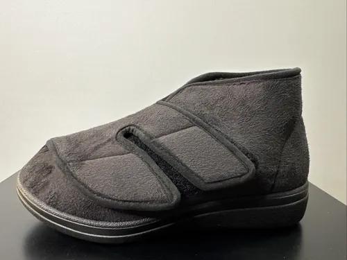Fischer Markenschuhe Diabetiker Schuh Klettschuh Schwarz
