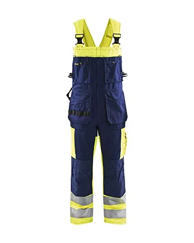 Blaklader 26031860 Latzhose Hoch Visuell, Gelb/Marine, Größe C52
