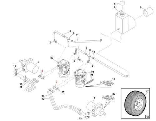 Adapter Für Rasentraktor Modelle SRZ ORIGINAL GIANNI FERRARI 93900583126