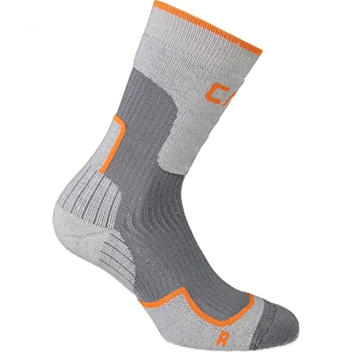 CMP - Mittelgroße Wandersocken aus Wolle für Kinder, Eis-Orange, 28/30