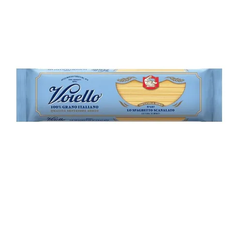 Voiello Lo Spaghetto Scanalato n°107 Pasta 100% Italienischer Weizen 500g