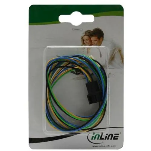 InLine PWM 4pol Molex Kabel 0,7m Verlängerung für Lüfter (33328D)