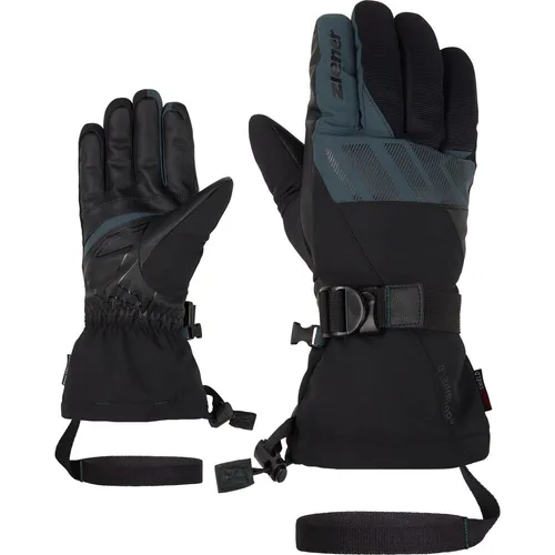 Ziener Ghalion-z AS Glove man black.dark jungle (12529) 8,5 - Warme Skihandschuhe für Männer mit atmungsaktiver, wasser- und winddichter ZIENER AQUASHIELD Membran. Ideal für kalte Tage mit langer Stulpe gegen Schnee und umweltfreundlicher PFC-freier Produktion.
