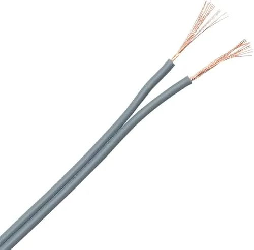 Doppellitze Zwillingslitze 2x 0,14mm² grau 10 m 51522