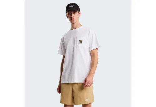The North Face T-Shirt M MOUNTAIN LOGO RELAXED SHORT SLEEVE TEE-GRAPHIC lockere Passform, kurze Ärmel, weiches Material