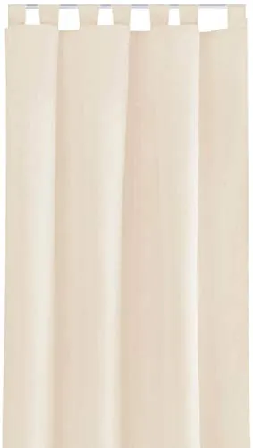 Bestlivings Blickdichte Gardine mit Schlaufen (140x245 cm/Beige), in vielen Variationen